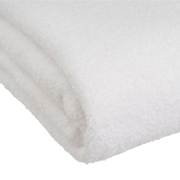 Balts pleds no Sherpa flīsa 130x160 cm Sherpa Bouclé – Casa Selección-image-3