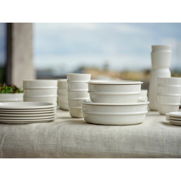 Krēmkrāsas deserta porcelāna šķīvis ø 20 cm Eau – Zone-image-4