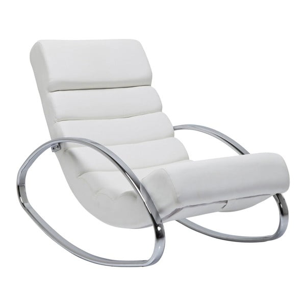 Balts šūpuļkrēsls Kare Design Manhattan