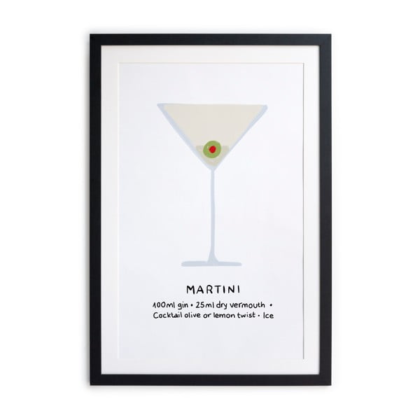 Ierāmēts plakāts Really Nice Things Martini, 40 x 50 cm
