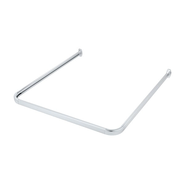 Spīdīgas sudraba krāsas dušas aizkaru stanga Era – Wenko-image-3