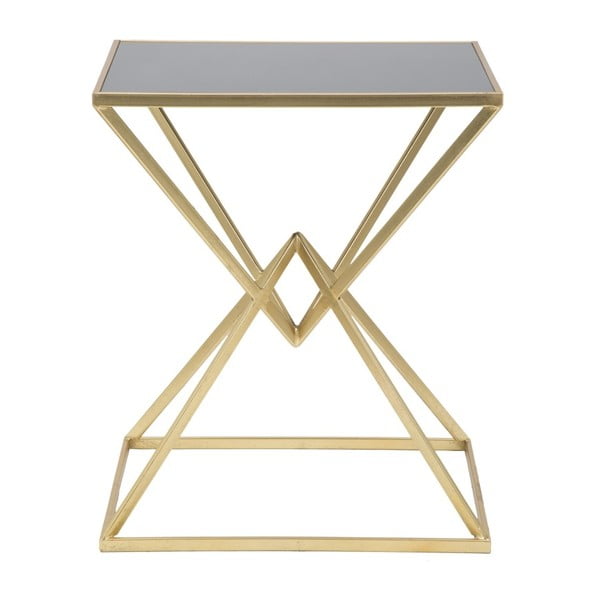 Sānu galdiņš ar stikla galda virsmu 46x57 cm Piramid – Mauro Ferretti