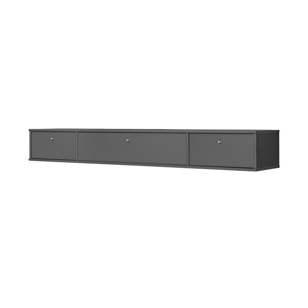 Antracīta pelēks TV galdiņš 176x22 cm Mistral – Hammel Furniture-image-1