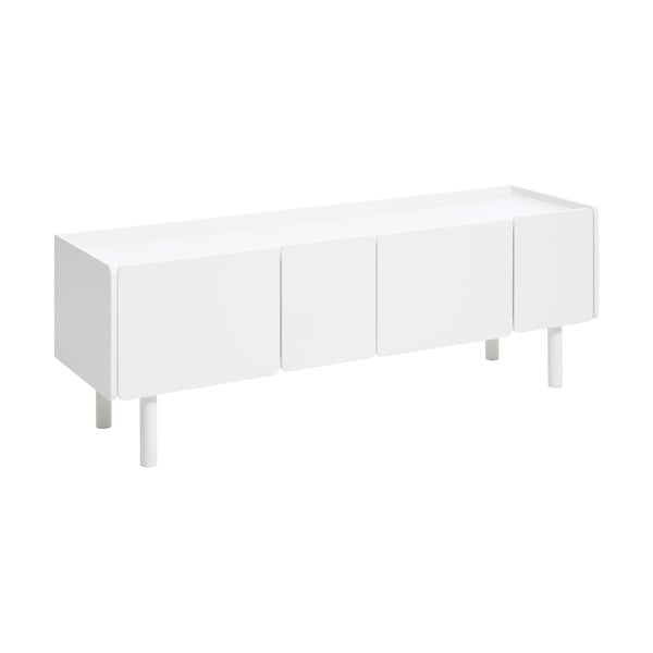 Balts TV galdiņš 160x55x45 cm Bera – Unique Furniture-image-2