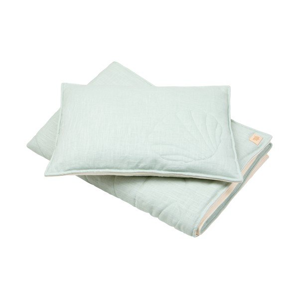 Zaļš lina gultiņas komplekts Mint – Moi Mili-image-2