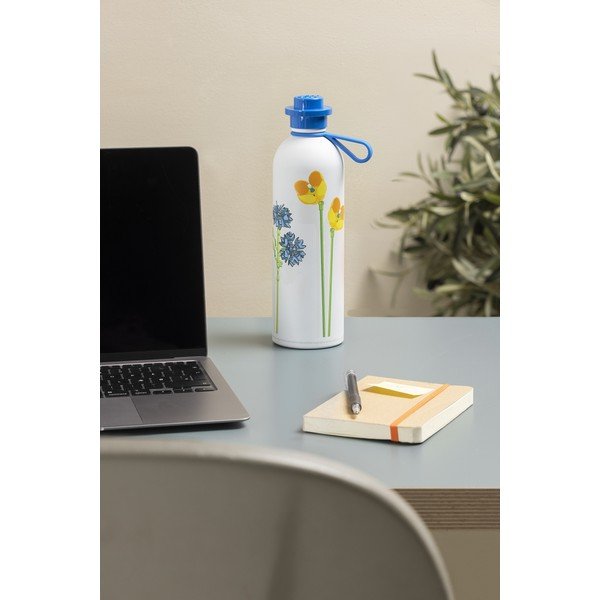 Balts/zils bērnu termoss 560 ml Meadow Flowers – LEGO®-image-2