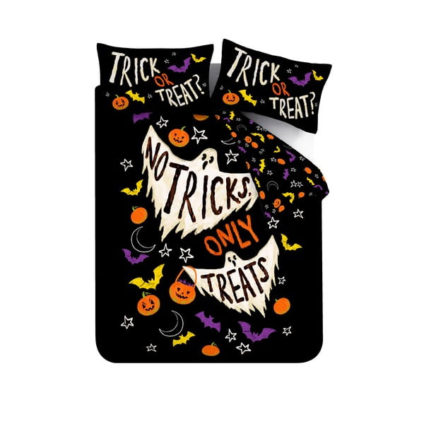 Melna vienguļamā gultas veļa 135x200 cm Halloween Trick or Treat – Catherine Lansfield