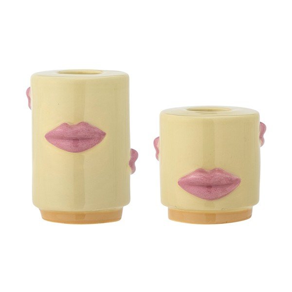 Akmensmasas svečturi (2 gab.) Sassy – Bloomingville