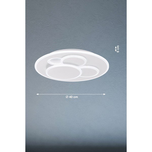 Balta LED griestu lampa ar regulējamu spilgtumu Dots – Fischer & Honsel-image-2