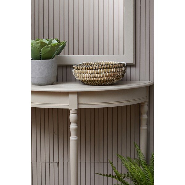 Bēšs priedes masīvkoka konsoles galds 30x80 cm Heritage – Premier Housewares-image-3
