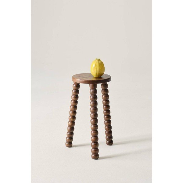 Mango masīvkoka apaļš sānu galdiņš ø 30 cm Carbis – Jotex-image-1