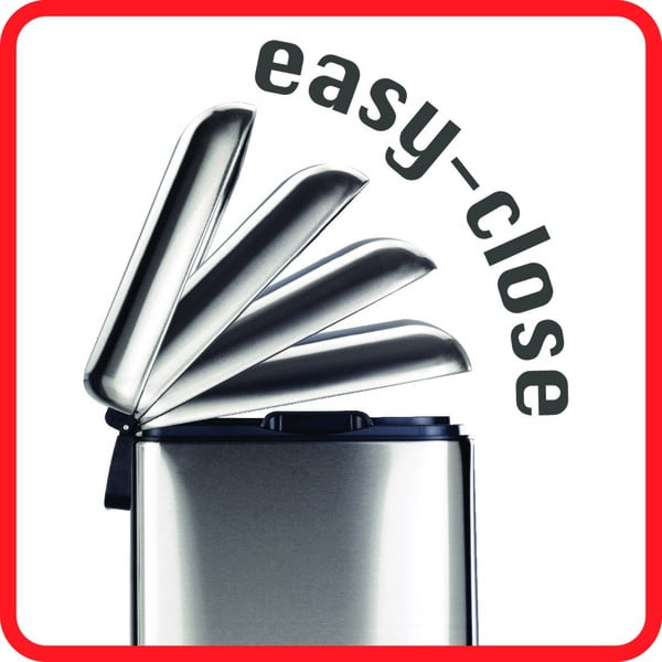 Tērauda atkritumu tvertne ar pedāli 5 l Leno – Wenko-image-2