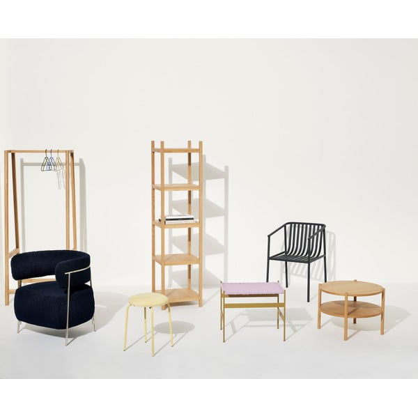 Apaļš žurnālu galdiņš ar ozolkoka imitāciju ø 60 cm Acorn – Hübsch-image-2