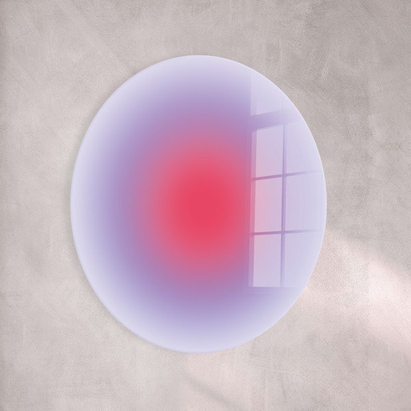 Drukāta stikla glezna ø 70 cm Halo – Styler-image-3