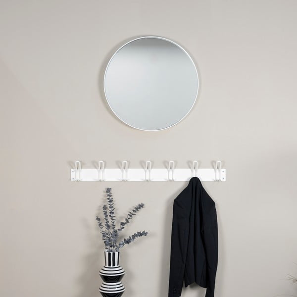 Balts metāla sienas pakaramais 100 cm Miles – Spinder Design-image-2