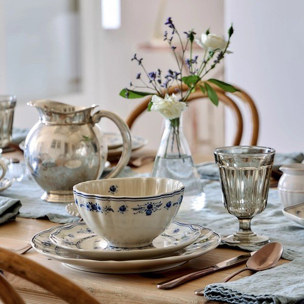 Zila/bēša akmensmasas zupas bļodiņa 770 ml Vila – Costa Nova-image-1