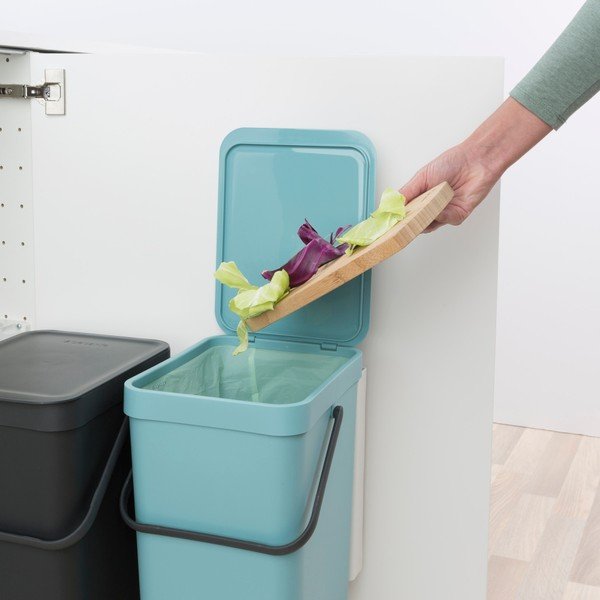 2 Brabantia atkritumu grozu komplekts, 2x 16 l-image-1