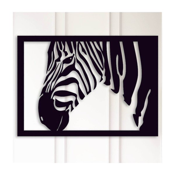 Melna sienas apdare Zebra