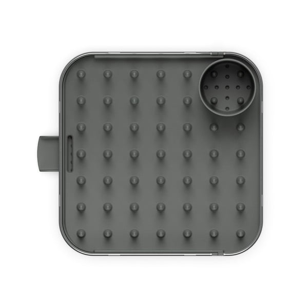 Pelēks nerūsējošā tērauda pielāgojams trauku žāvētājs 35x39 cm Duo – Joseph Joseph-image-4