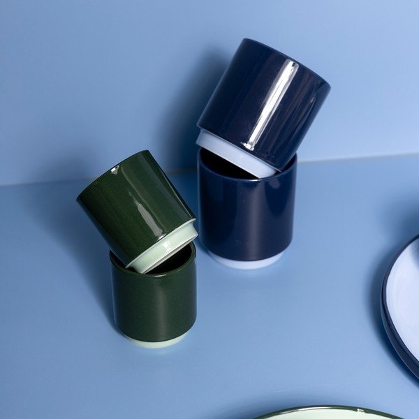Tumši zaļa espreso akmensmasas tasīte 130 ml Duo – ONA-image-1
