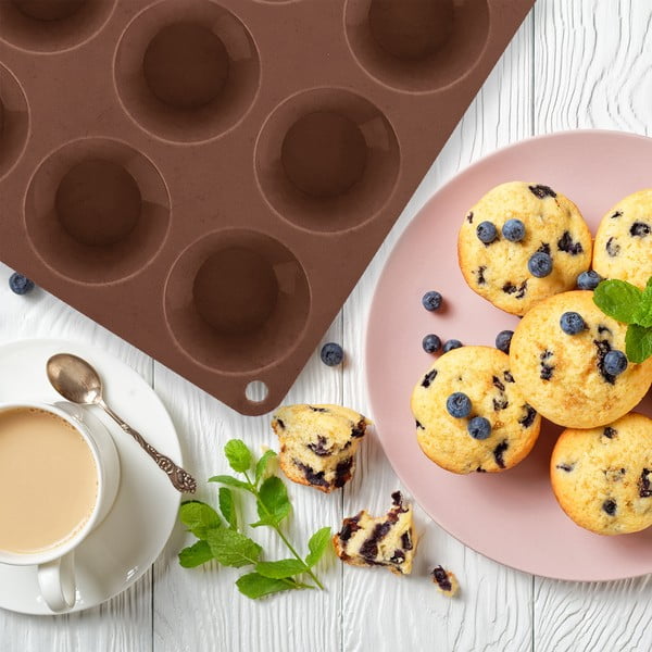 Silikona cepšanas forma mafiniem 23,5x29 cm – Orion-image-1