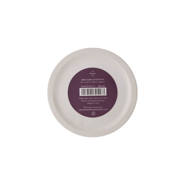 Krēmkrāsas keramikas tualetes birste Premier Housewares Belle-image-3