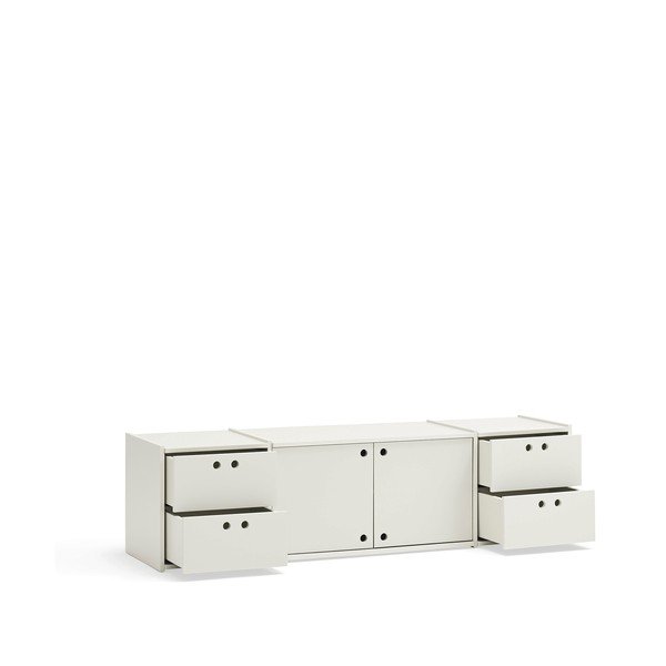 Krēmkrāsas TV galdiņš 157x42x40 cm Wally – Teulat-image-3