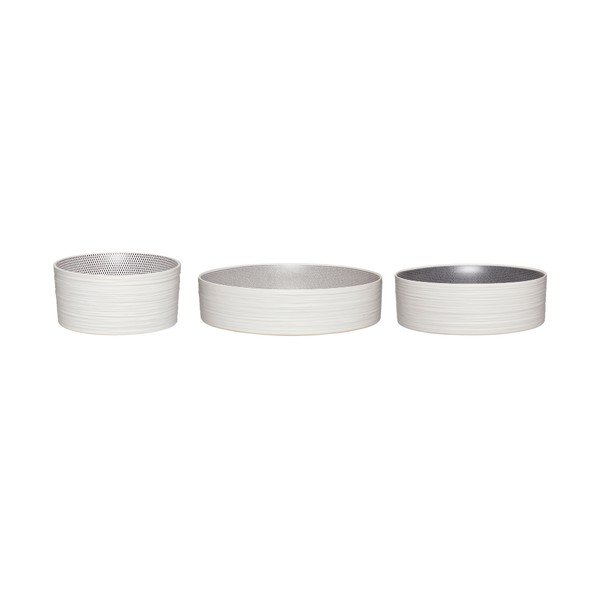 3 Hübsch Piraho porcelāna trauku komplekts