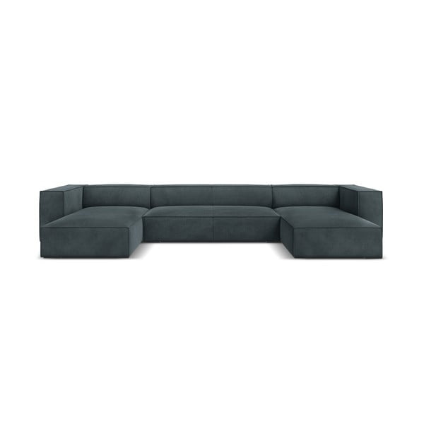 Zaļganzils/pelēks stūra dīvāns (U veida) Madame – Windsor & Co Sofas