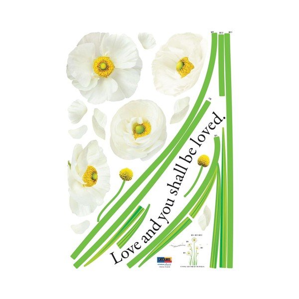 Uzlīmes Ambiance White Poppies Ziedi-image-1