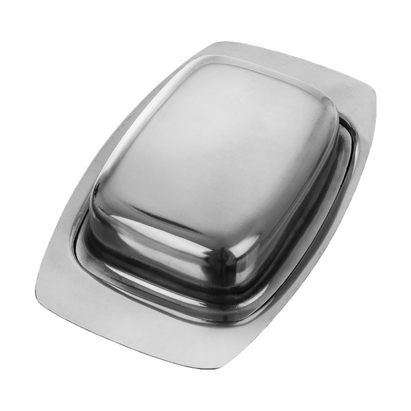 Sudraba krāsas nerūsējošā tērauda sviesta trauks – Orion-image-2