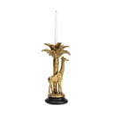 Dekoratīvs svečturis zelta krāsā Kare Design Giraffe Palm Tree, augstums 35 cm