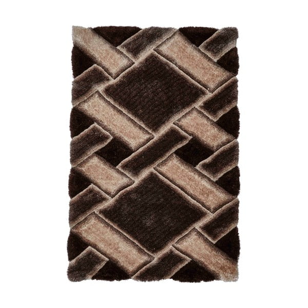 Tumši brūns ar rokām darināts paklājs 120x170 cm Noble House – Think Rugs