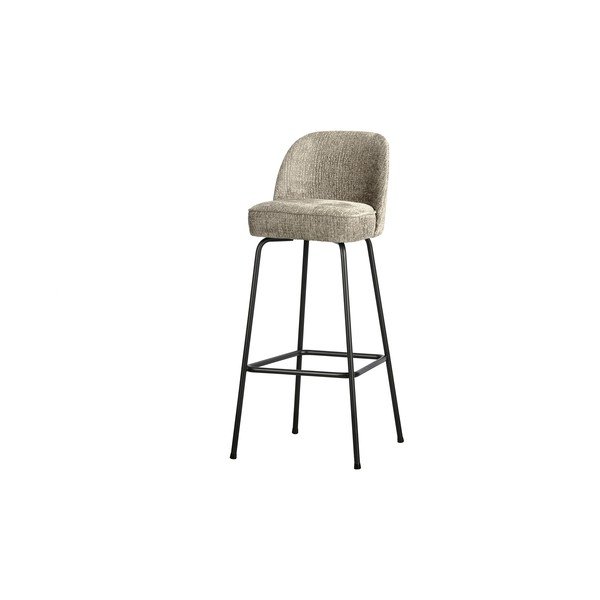 Krēmkrāsas samta bāra krēsls (sēdekļa augstums 79 cm) Vogue – WOOOD-image-1