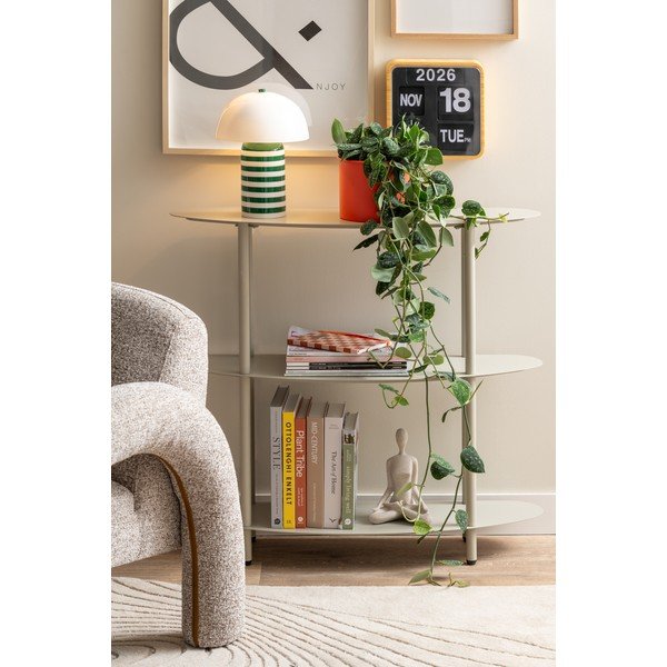 Pelēks metāla plaukts 90x82x28 cm Riqueza – Leitmotiv-image-1