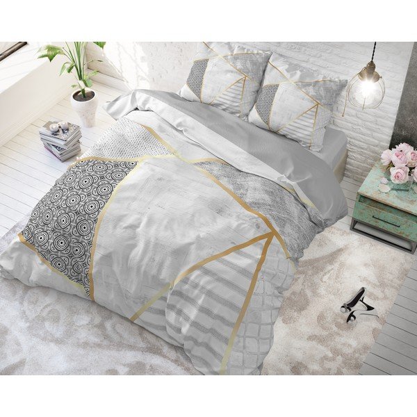 Kokvilnas gultasveļa Pure Cotton Graphic , 200 x 200/220 cm-image-1