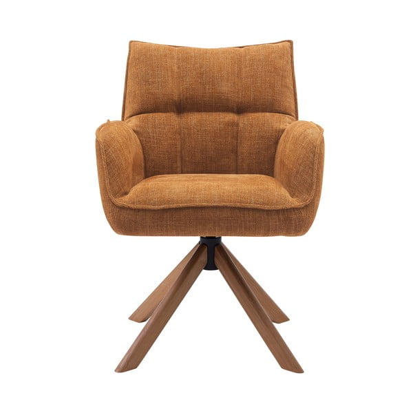 Oranži polsterēti ēdamistabas krēsli (2 gab.) Marilla – Unique Furniture-image-1