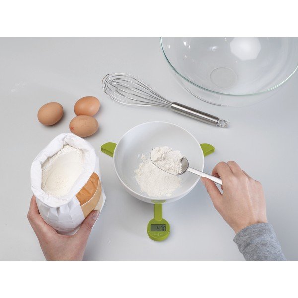 Zaļi salokāmi digitālie virtuves svari Joseph Joseph TriScale-image-3