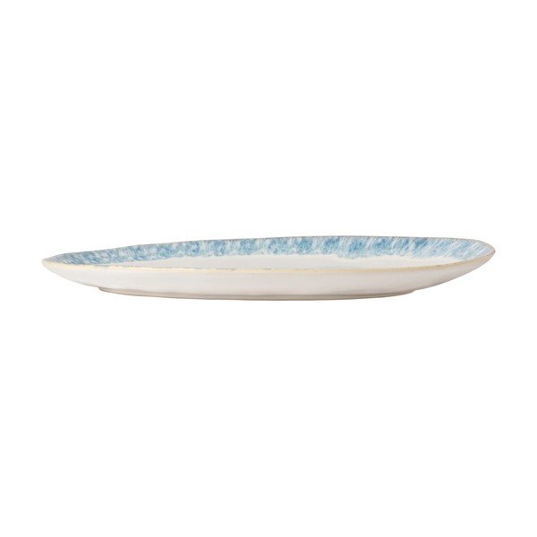 Balts un zils keramikas servēšanas šķīvis Costa Nova Brisa, garums 41 cm-image-2