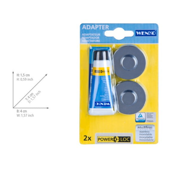 Bezurbšanas stiprinājumu komplekts Wenko Power-Loc®-image-1