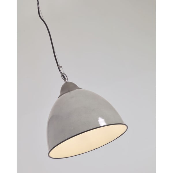 Pelēka piekaramā lampa ø 31 cm Neus – Kave Home-image-3