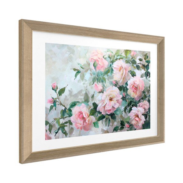 Drukāta glezna ar rāmi 75x56 cm Blooming Roses – Styler-image-4