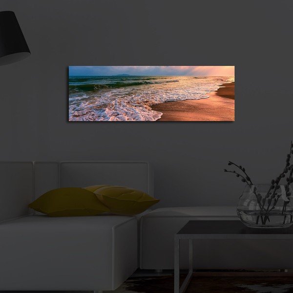 Izgaismota glezna Wallity Beach, 90 x 30 cm-image-1