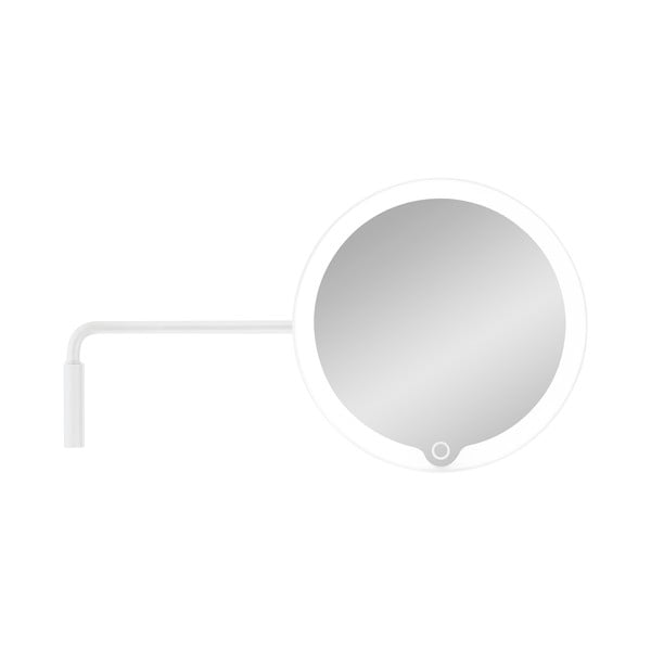 Balts sienas kosmētikas spogulis ar LED apgaismojumu Blomus Modo