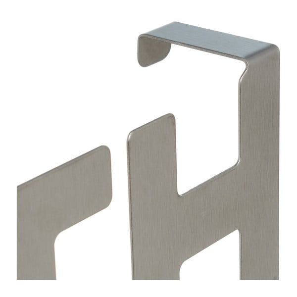 Matētas sudraba krāsas metāla durvju pakaramais 32 cm Bath – Casa Selección-image-3