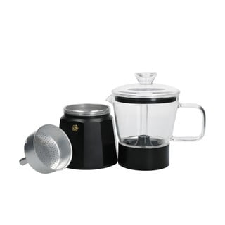 Melns nerūsējošā tērauda mokas katls 0,29 l La Cafetiere Verona – Kitchen Craft