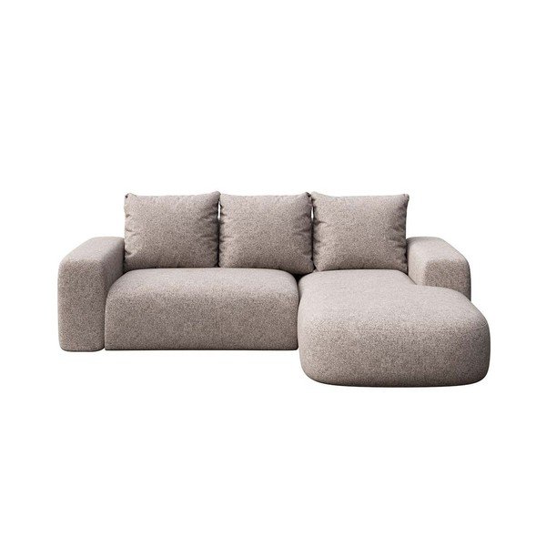 Pelēks stūra dīvāns (ar labo stūri/ar zvilni) Monce – Rodier