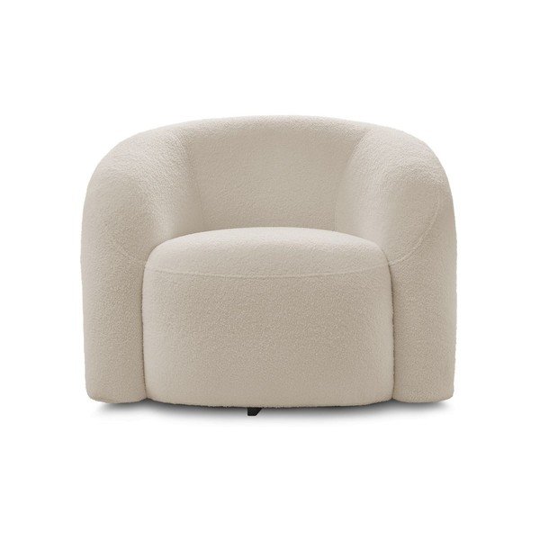 Bēšs grozāms atpūtas krēsls no buklē auduma Elina – Bobochic Paris-image-3