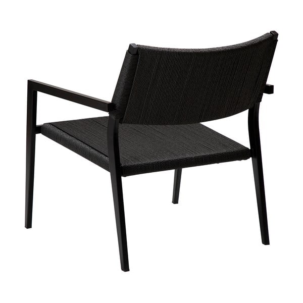 Melns krēsls ar niedru pinumu Loop – DAN-FORM Denmark-image-4