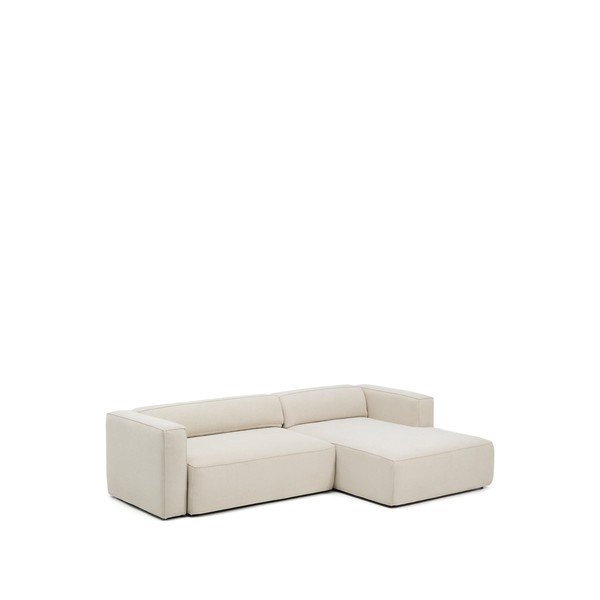 Bēšs salokāms stūra dīvāns no šenila auduma (ar labo stūri/ar zvilni) Marela – Kave Home-image-3
